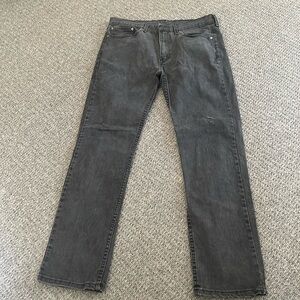 Levi’s 514 men’s jeans black 34x32 scratch whisker